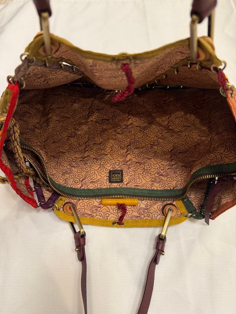 (ひぃさん専用2/13まで) 蛇刺繍ビーズ装飾トートバッグ