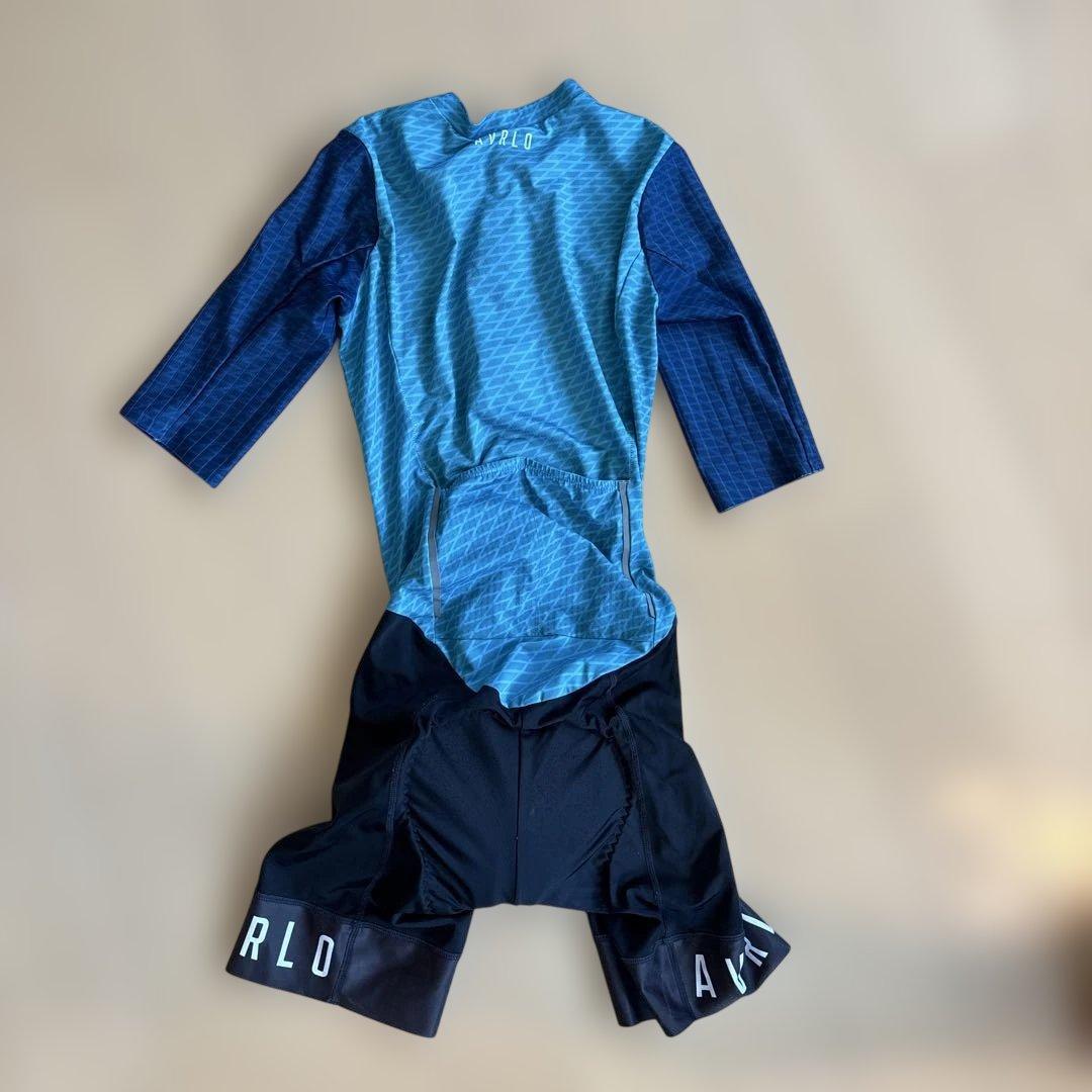 AWRLO トライアスロンウェア 青/黒 半袖