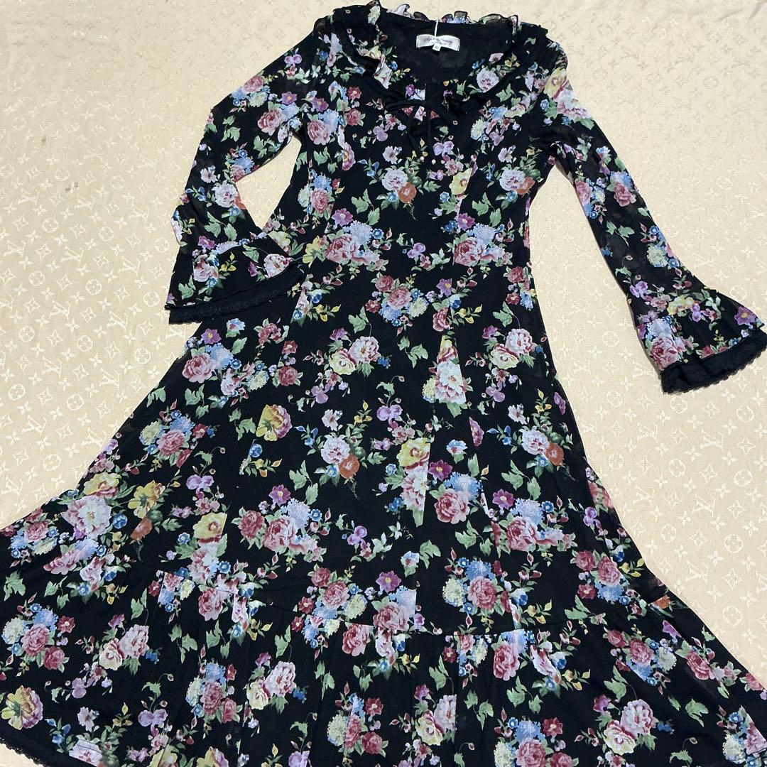 ミッキー様【新品】スーパービューティー♡パワーネットワンピース42♡ブラック