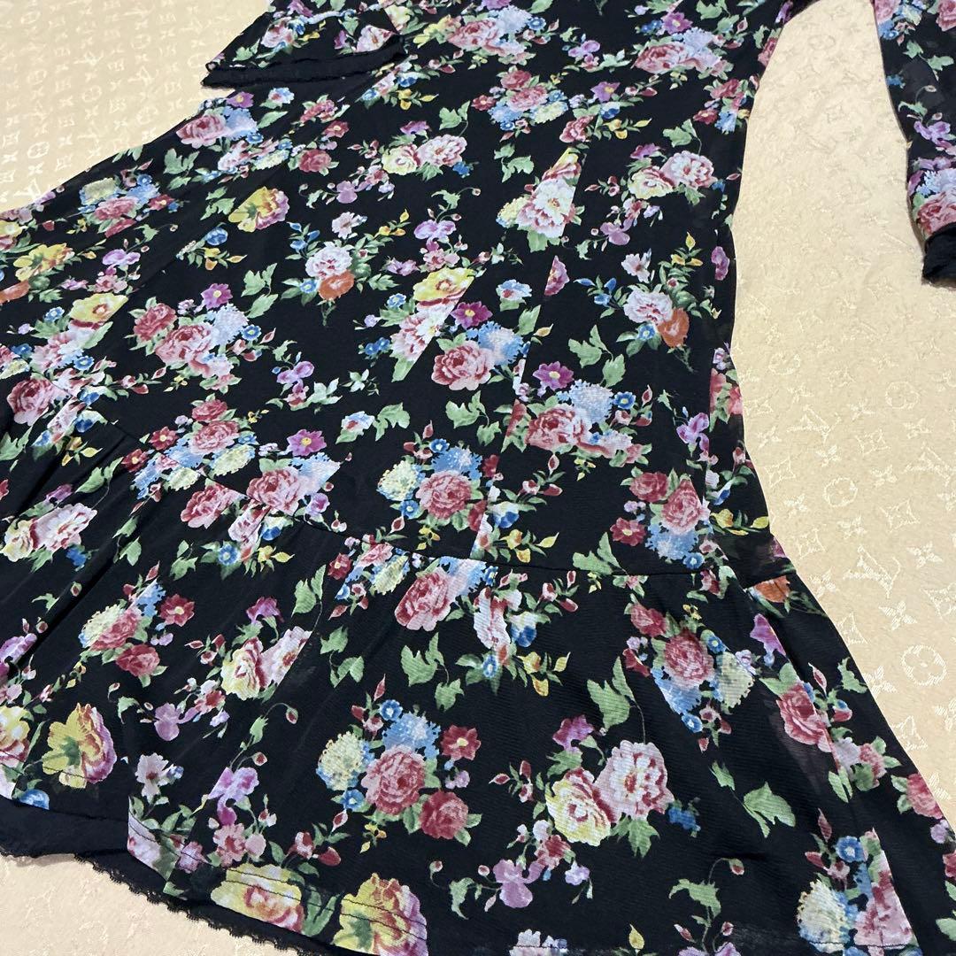 ミッキー様【新品】スーパービューティー♡パワーネットワンピース42♡ブラック