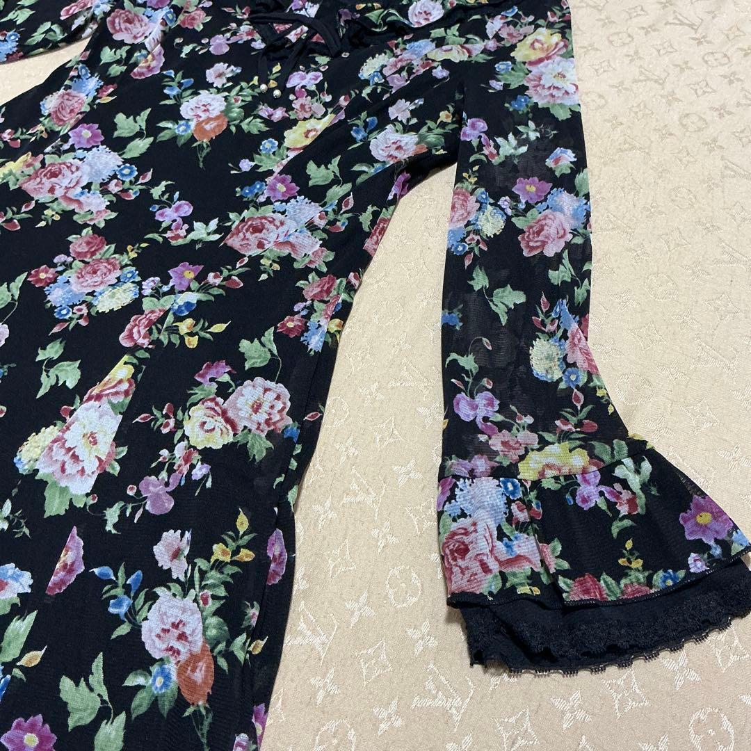 ミッキー様【新品】スーパービューティー♡パワーネットワンピース42♡ブラック