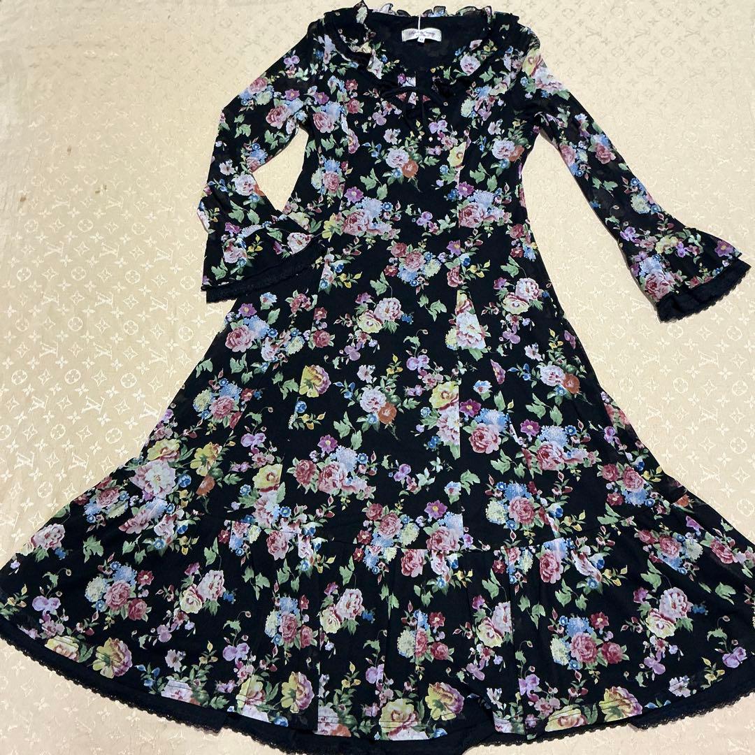 ミッキー様【新品】スーパービューティー♡パワーネットワンピース42♡ブラック