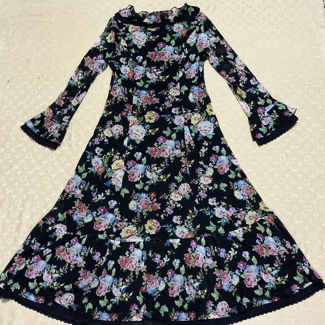 ミッキー様【新品】スーパービューティー♡パワーネットワンピース42♡ブラック