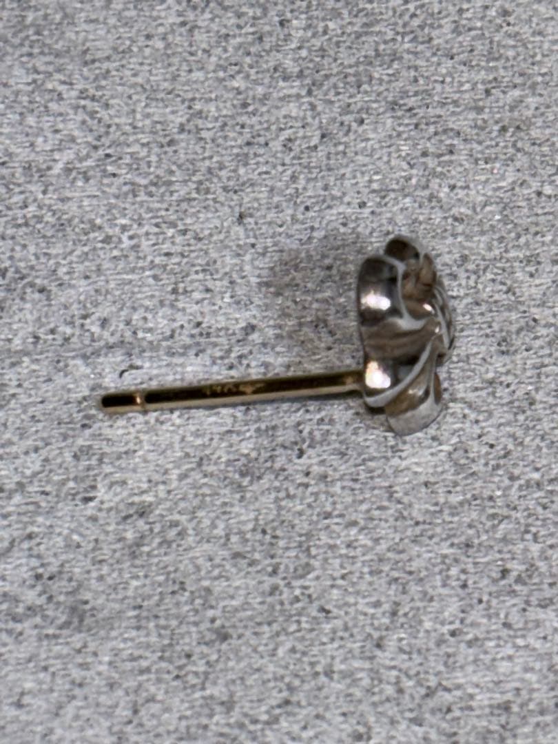 CHROME HEARTS クロムハーツ BSフレア スタッド ピアス 片耳用