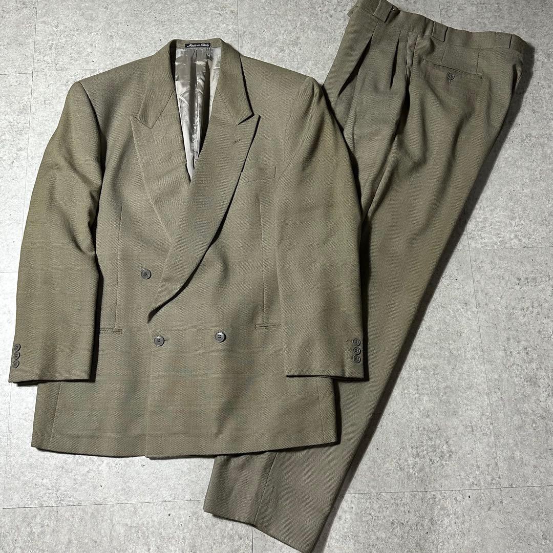 80s Giorgio Armani ウール100% ダブルセットアップ