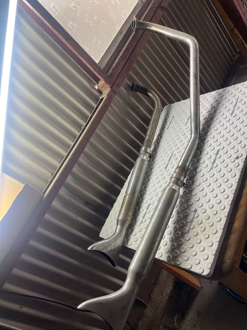 ショベルヘッド　アップスイープマフラー　リジット