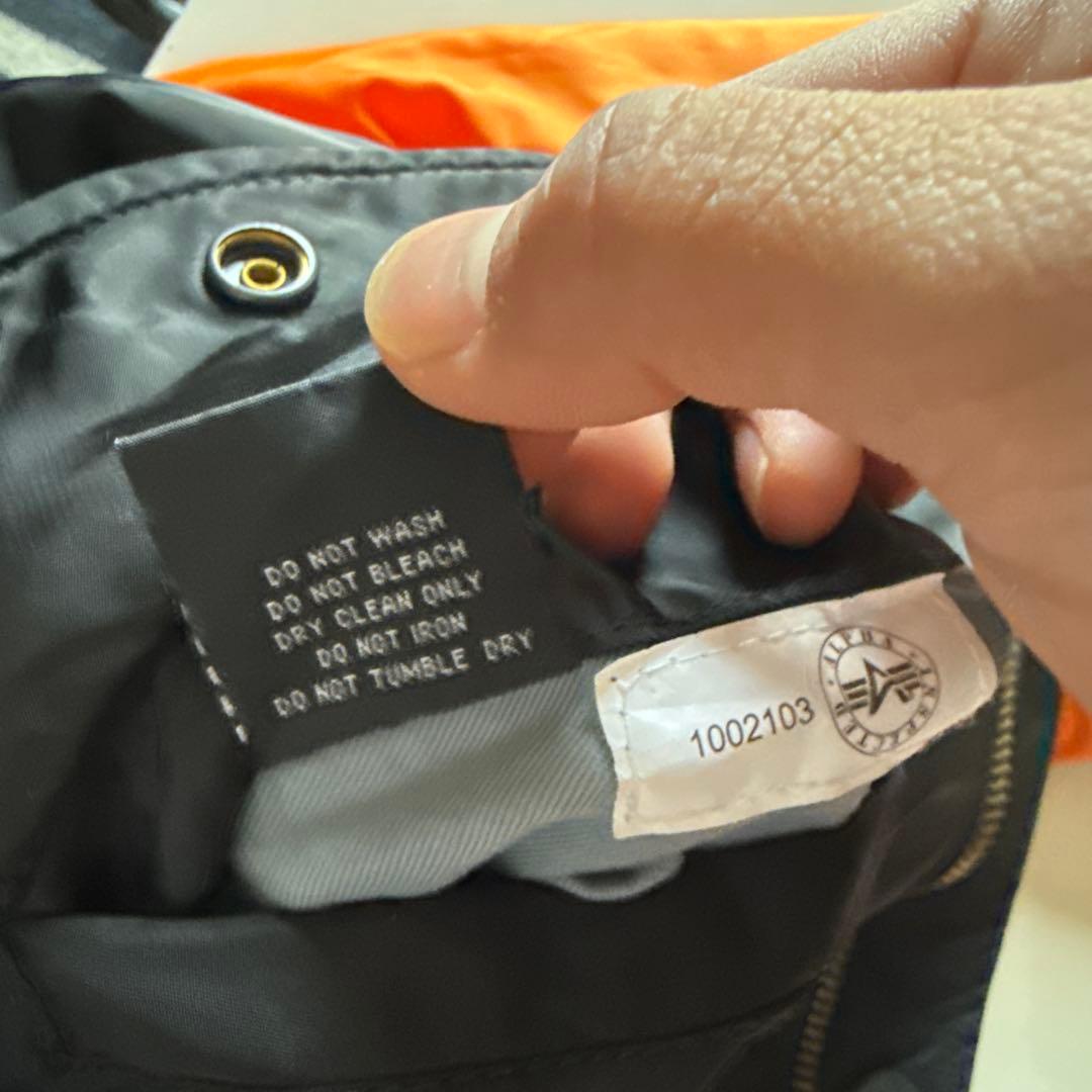 MA-1 フライトジャケット ブラック　alpha