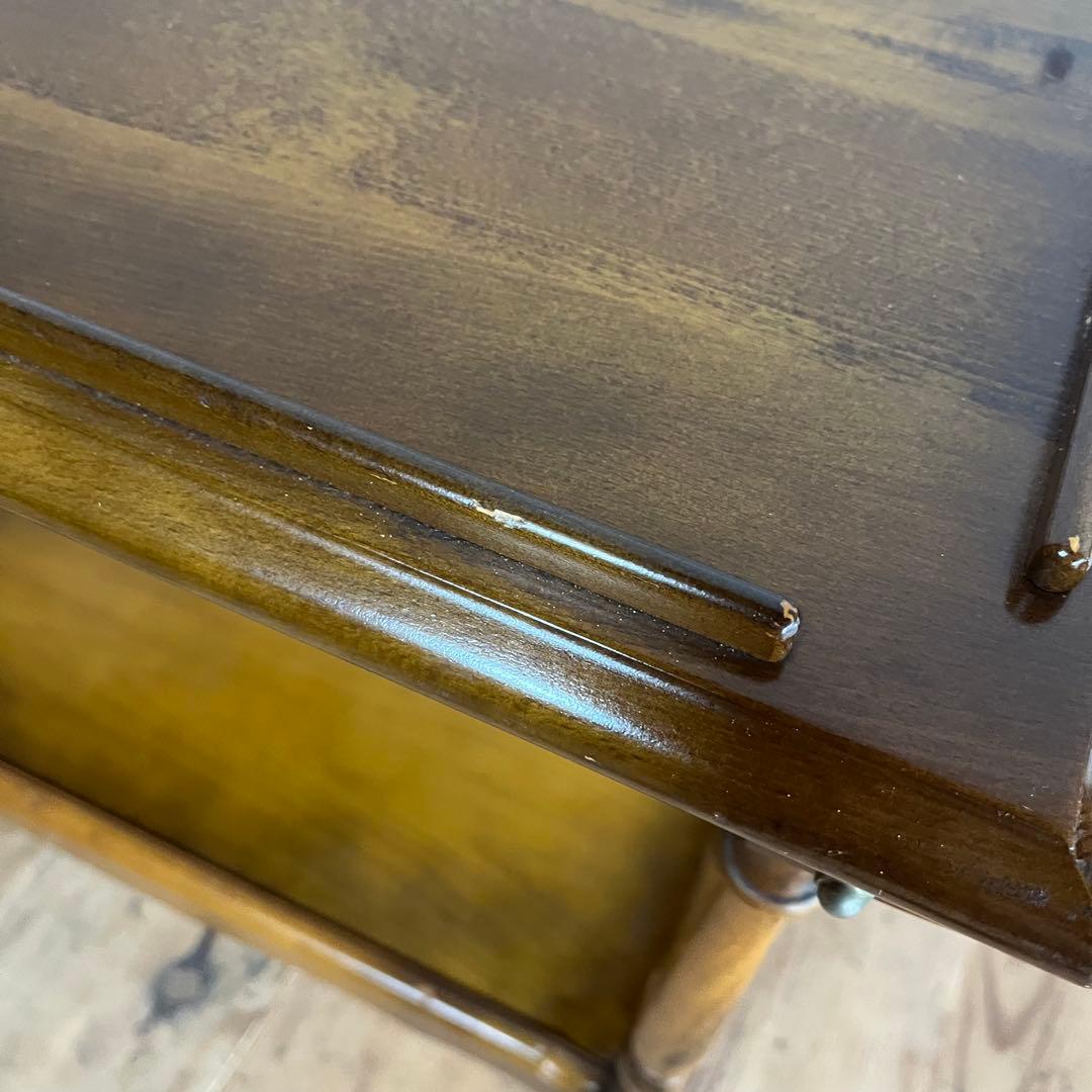 オールド カリモク キッチンワゴン 棚 カート 昭和レトロ z800