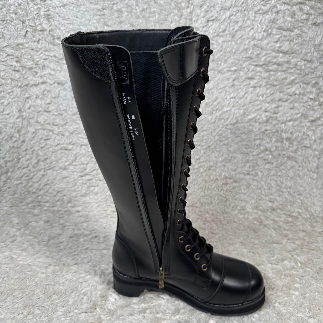 新品 ワイルドウィング 厚底ストーク ロングブーツ バイカーブーツ サイドジップ