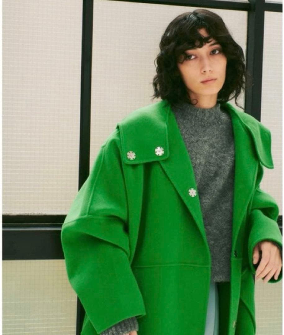 新品未使用タグ付き！ルシェルブルーHooded Over Coat36サイズ