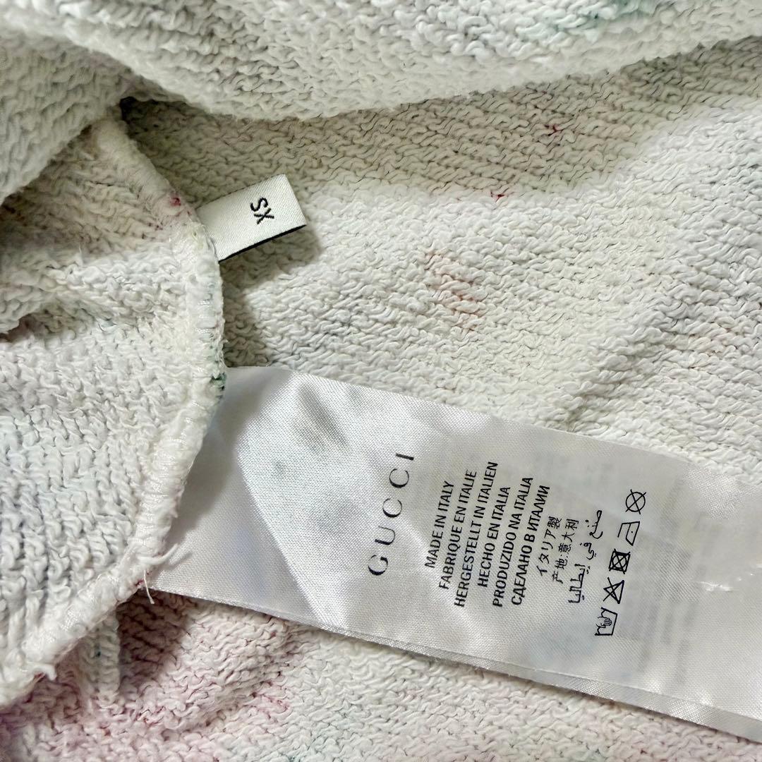 GUCCI 花柄　スウェット　ロゴ　xs トレーナー　グッチ