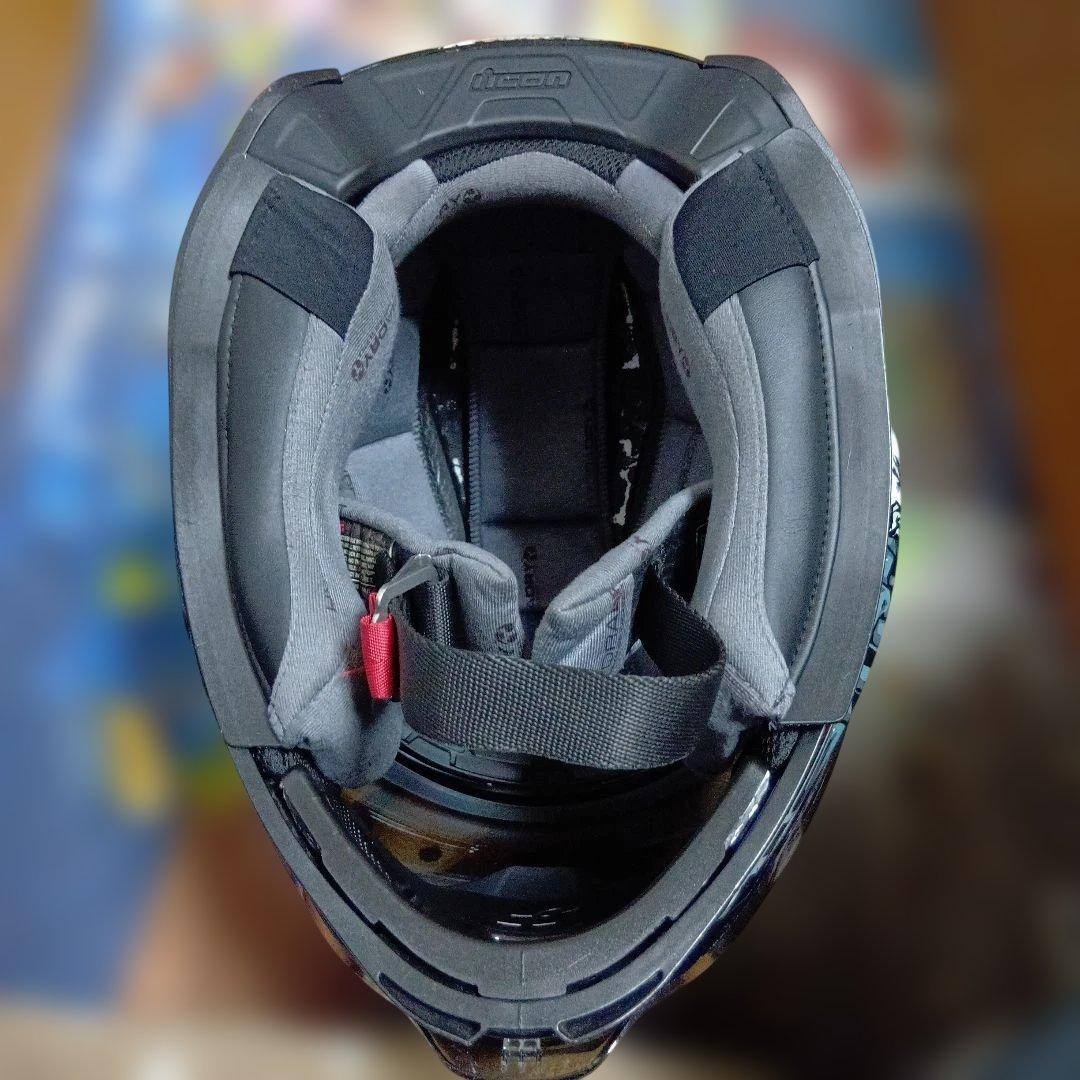 美品　icon AIRFLITE SKULL18 アイコン　ヘルメット　Lサイズ