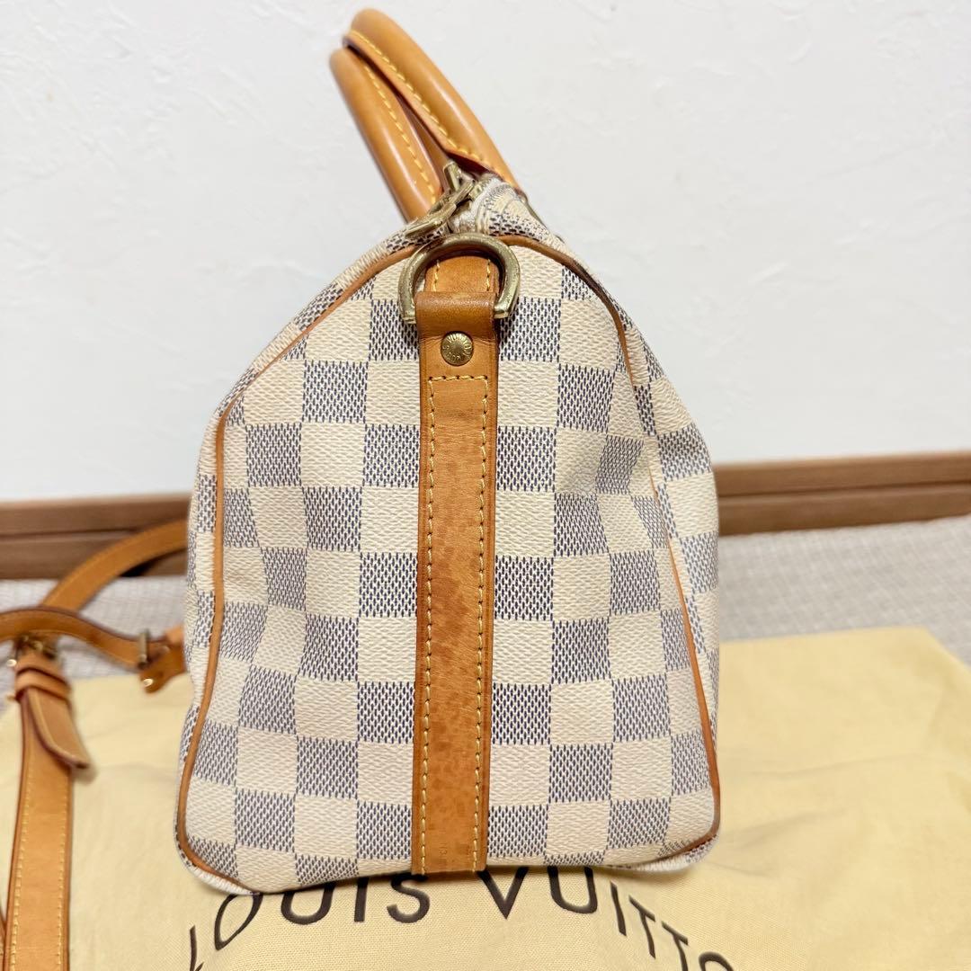 ルイヴィトン ダミエ アズール スピーディ バンドリエール25cm N40608