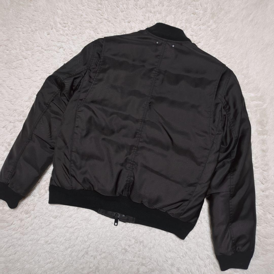 極美品！COACH　ダウンMA-1ジャケット　黒　オーバーサイズ　S