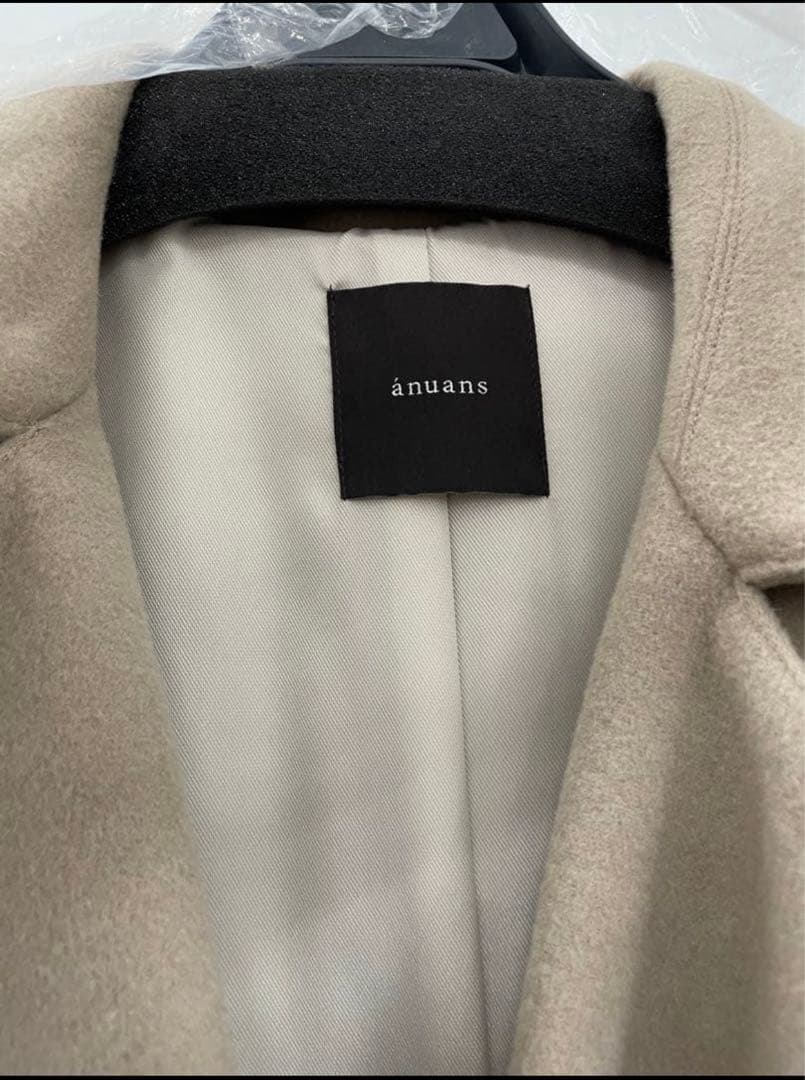 【美品】ウールトレンチコート　anuans アニュアンス