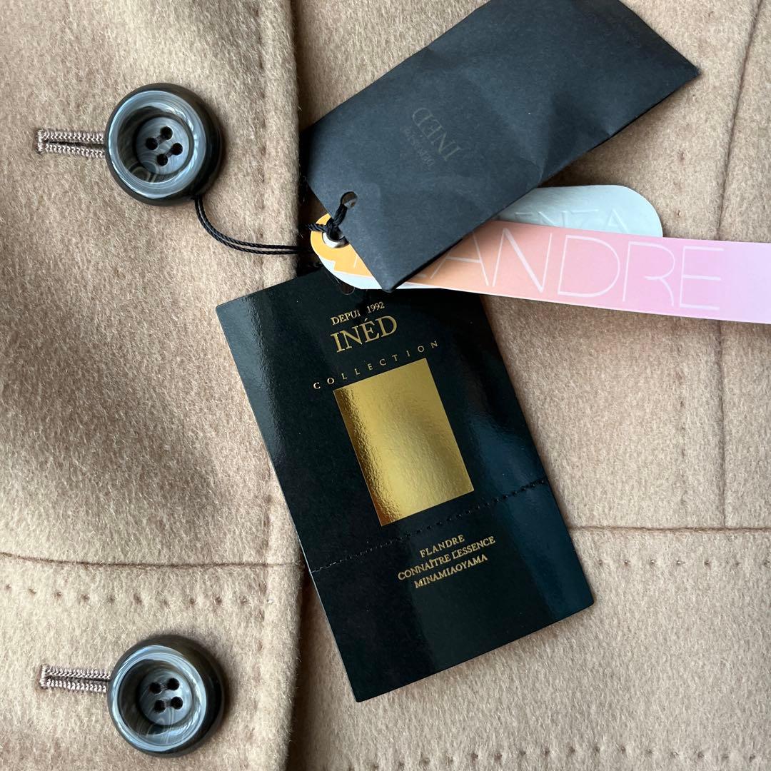 【新品タグ付き】INED イネド カシミヤ100%ロングコート キャメル 11