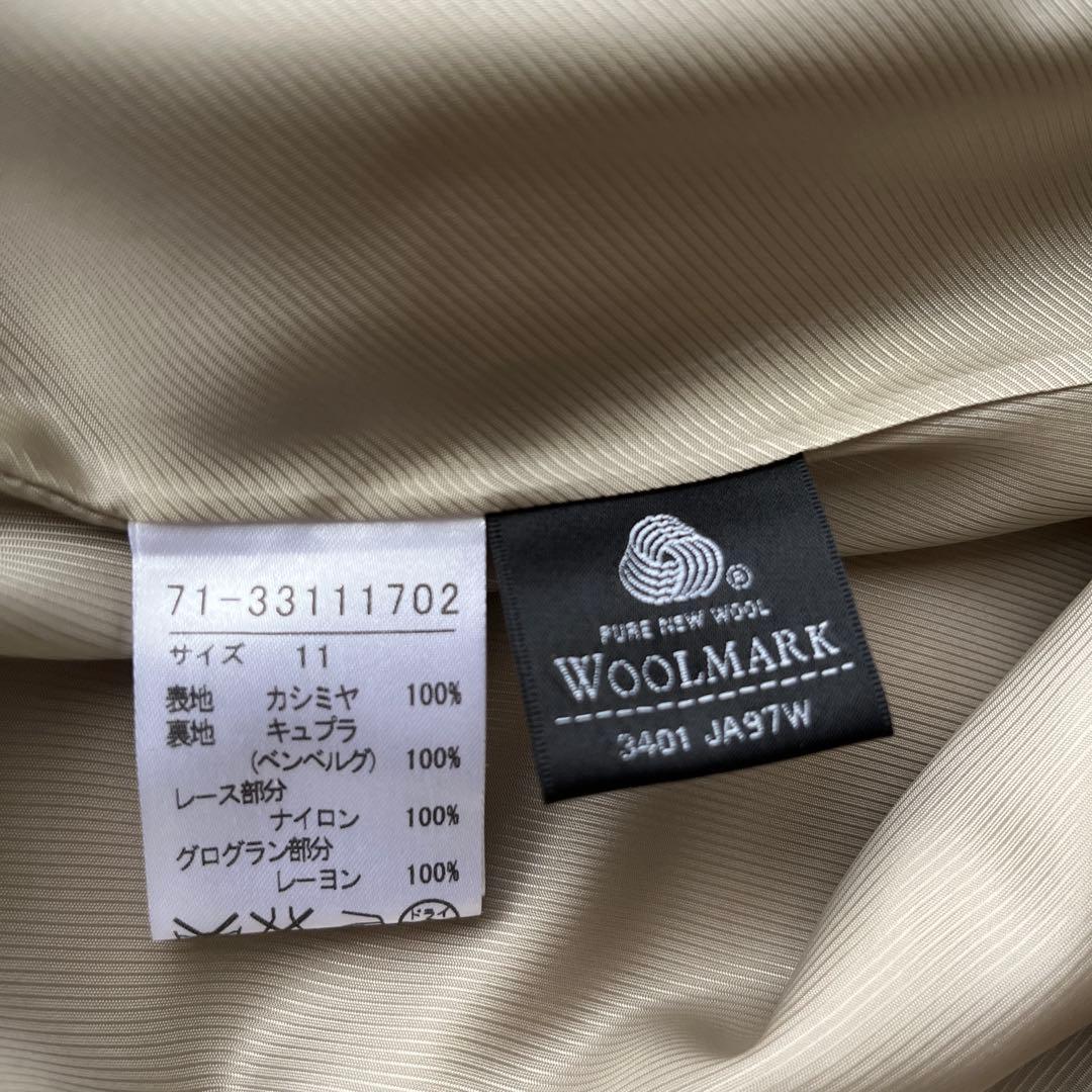 【新品タグ付き】INED イネド カシミヤ100%ロングコート キャメル 11