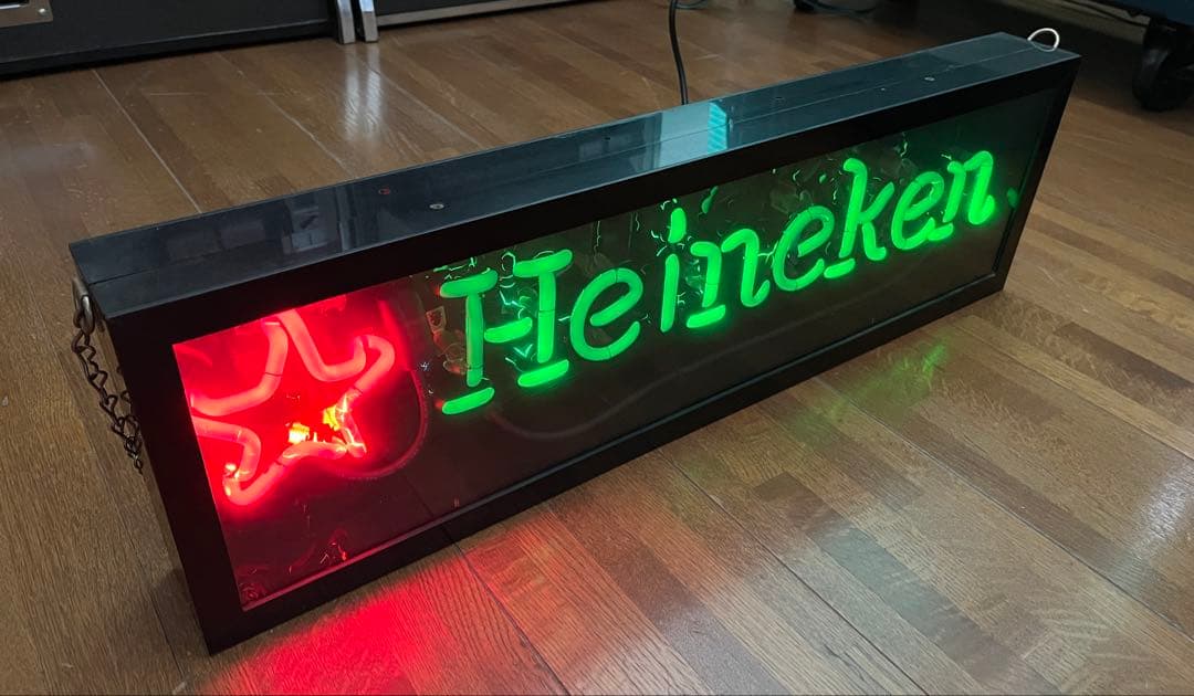 ハイネケン　ネオンサイン　ネオン管　【送料込み】