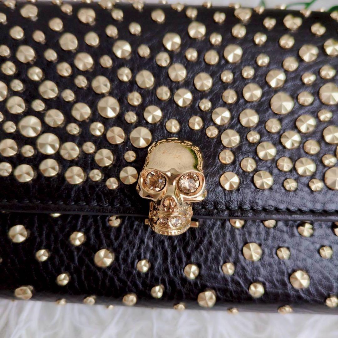 ◾︎美品◾︎ アレキサンダーマックイーン ショルダー ウォレット スタッズ スカル