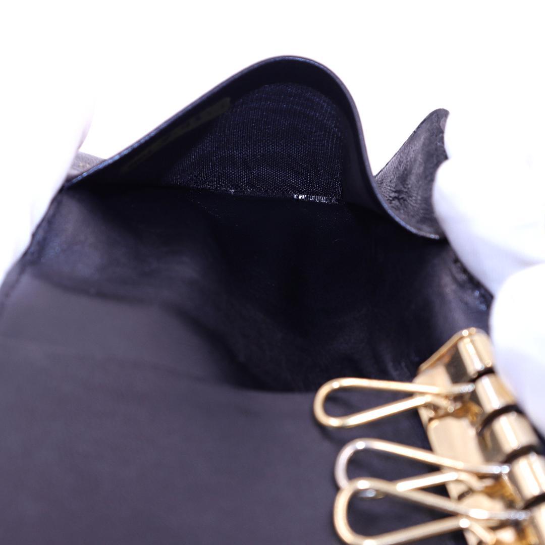 シャネル CHANEL キーケース 5連 チョコバー ココマーク ブラック