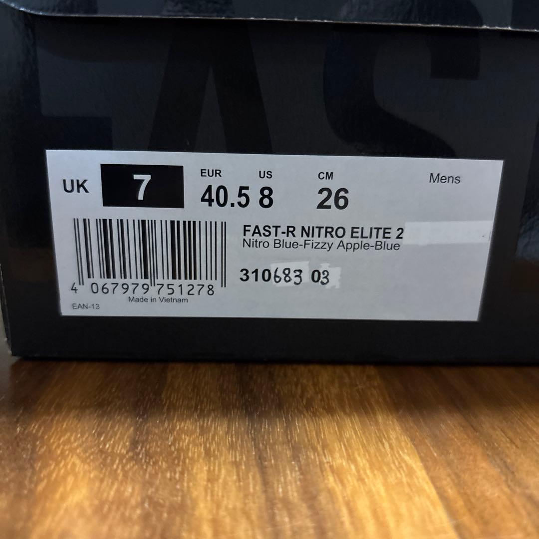 PUMA FAST-R NITRO ELITE2 紫/黄緑　26センチ