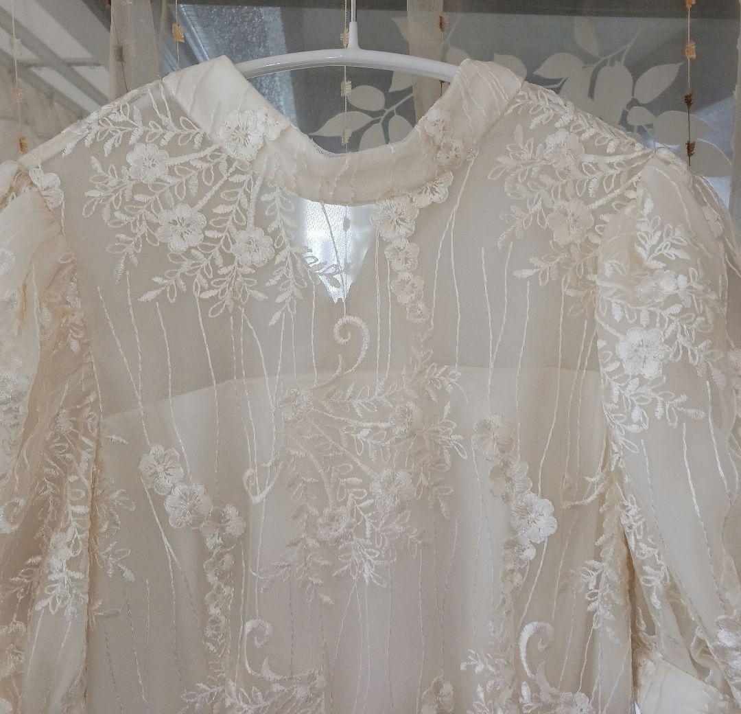 【Acka.】lace flare dress　レースフラワードレス　Sサイズ