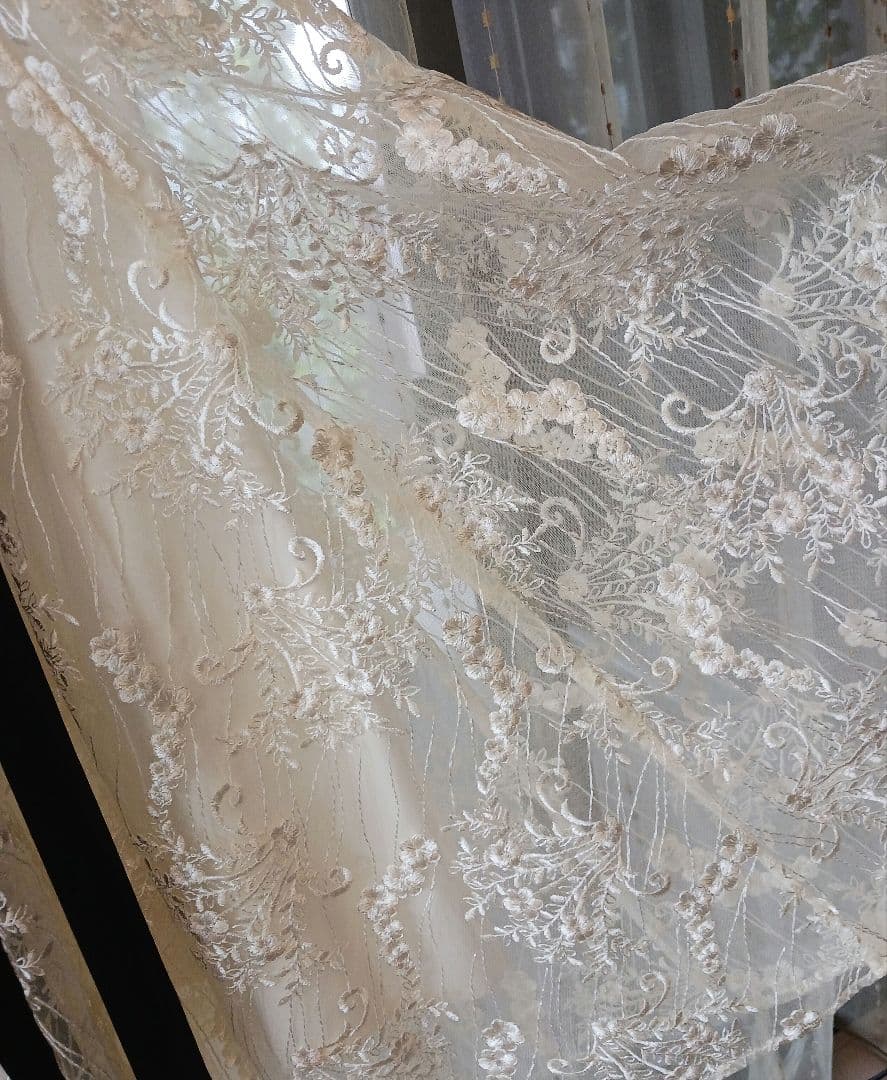 【Acka.】lace flare dress　レースフラワードレス　Sサイズ