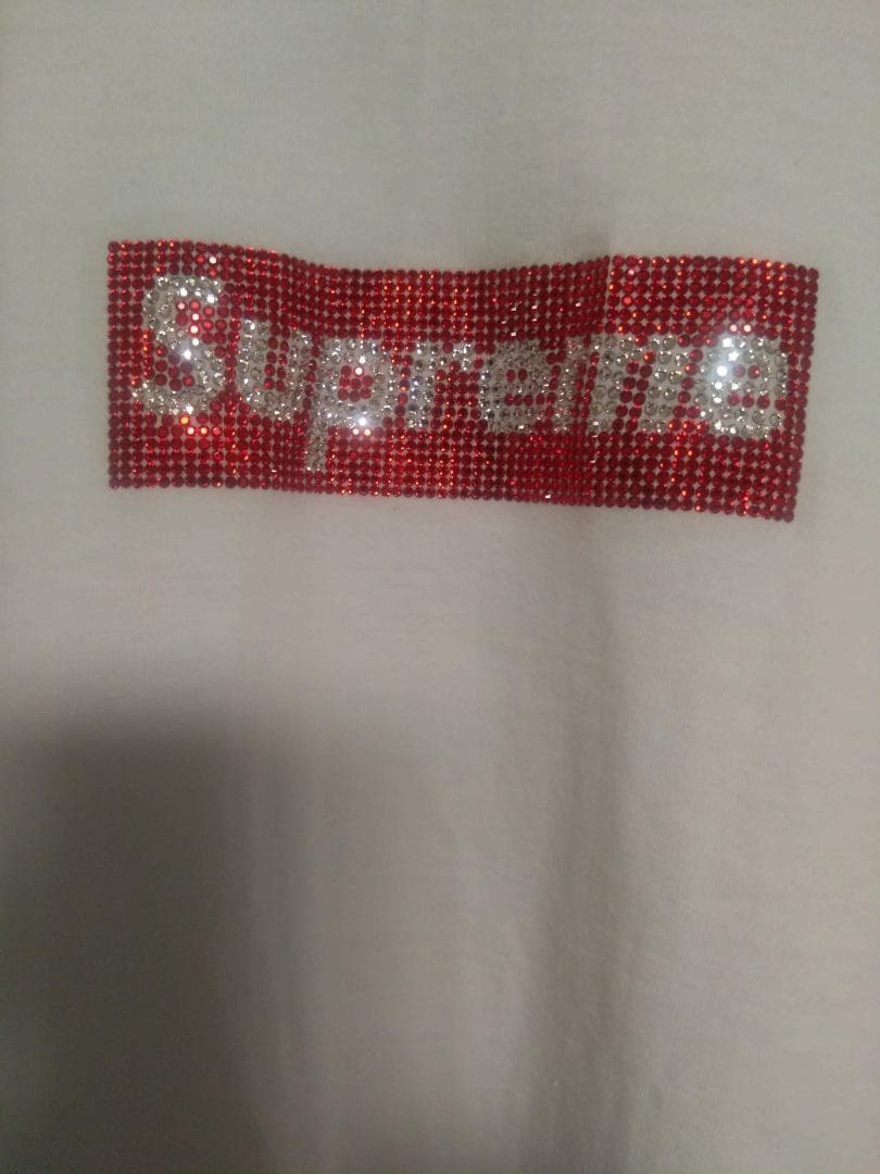 トップス Supreme SWAROVSKI Box Logo Tee M