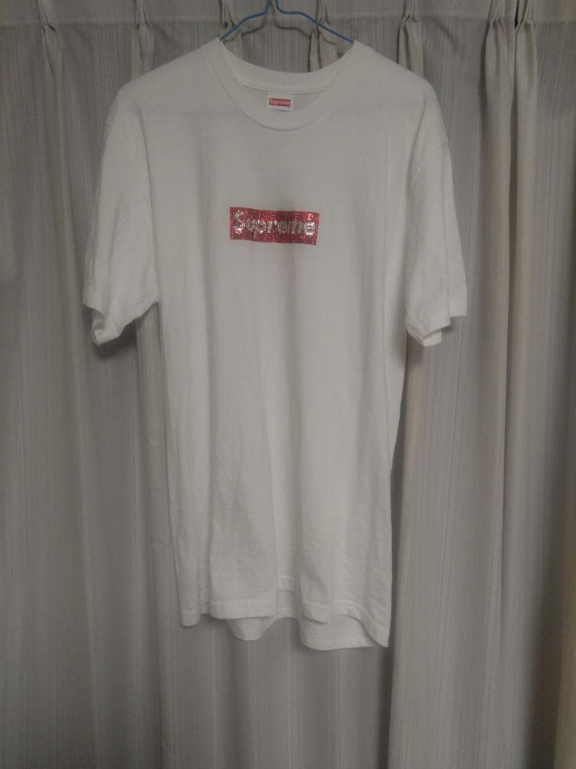 トップス Supreme SWAROVSKI Box Logo Tee M