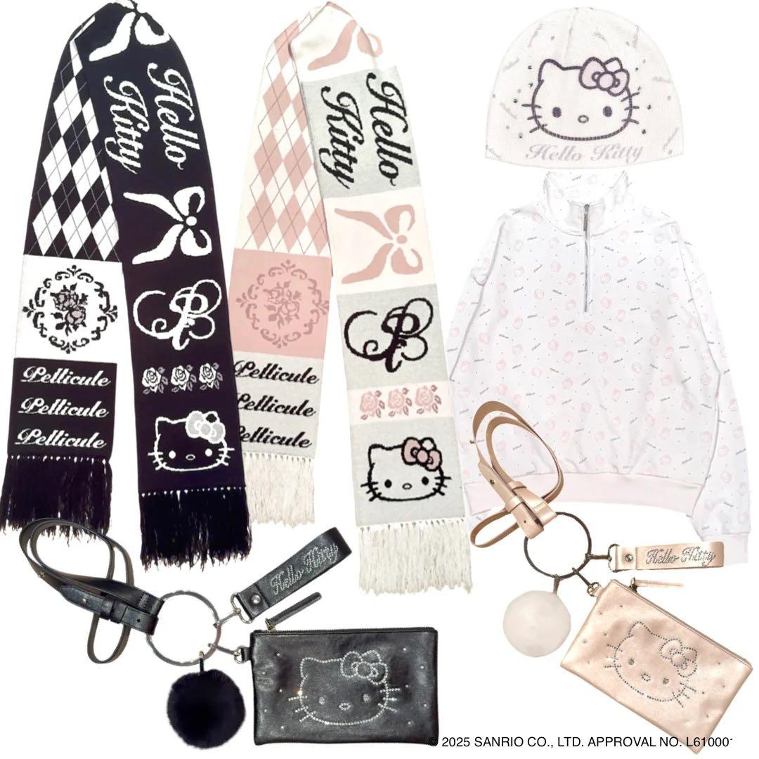 pelliculeペリキュールHELLOKITTY knitmuffler
