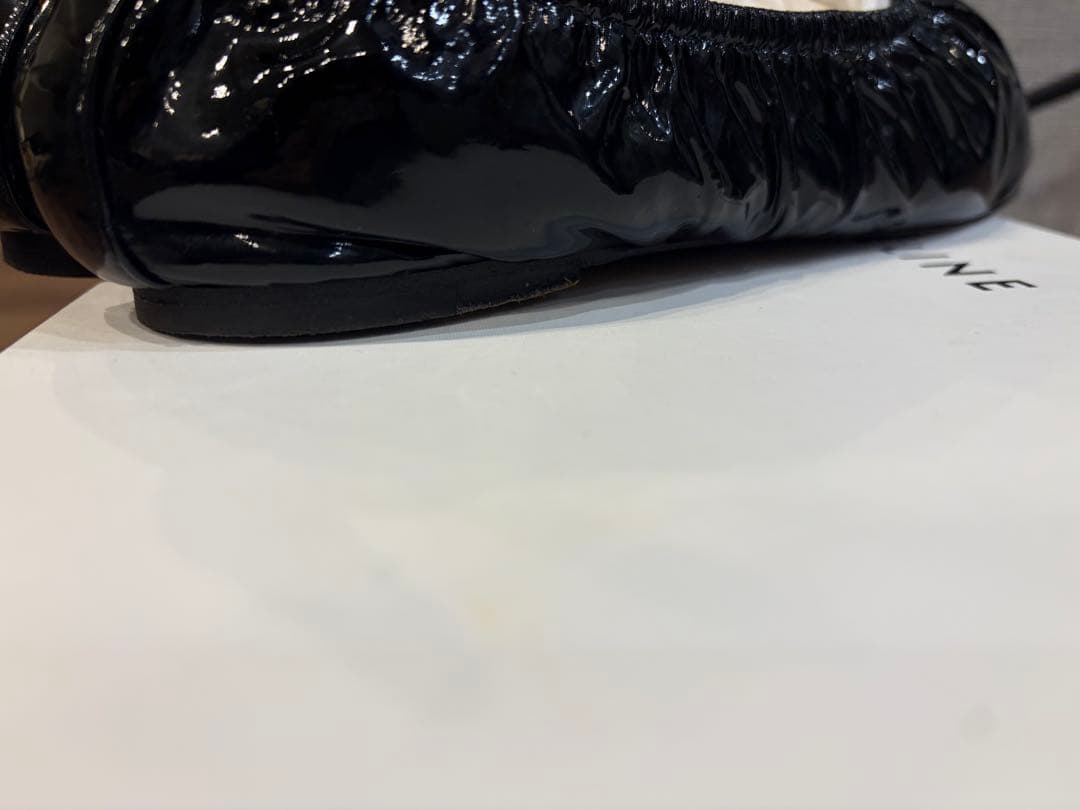 CELINE ブラック バレエシューズ