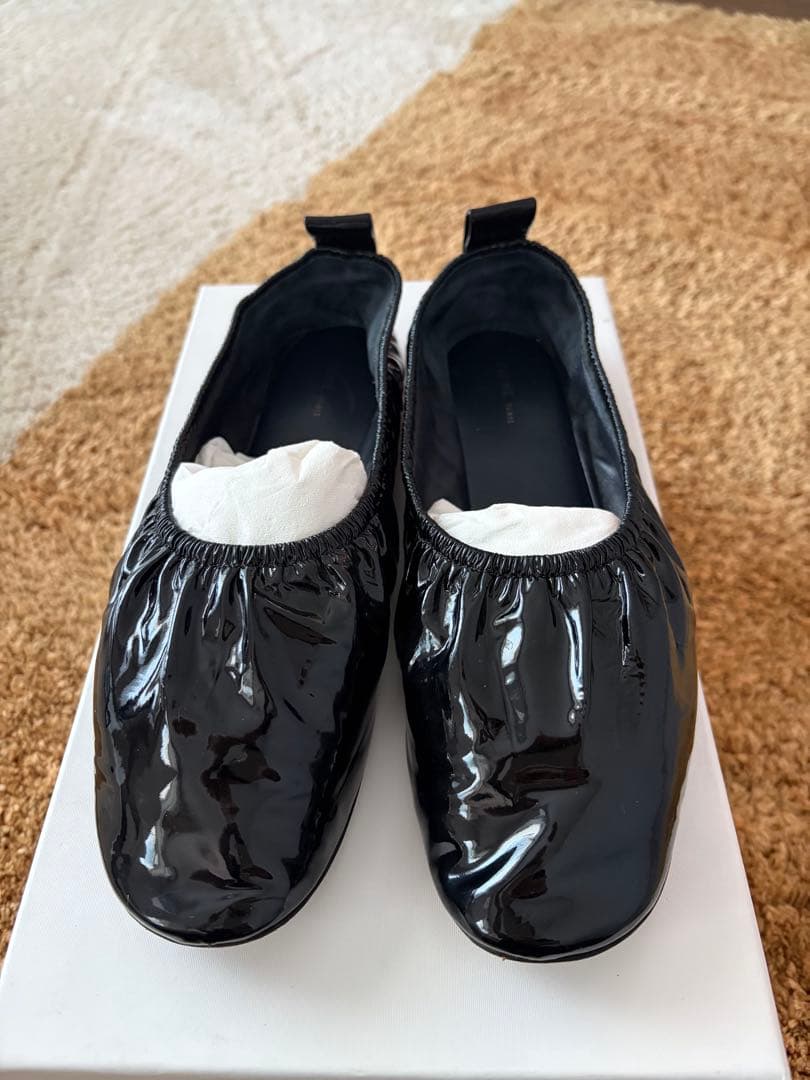 CELINE ブラック バレエシューズ