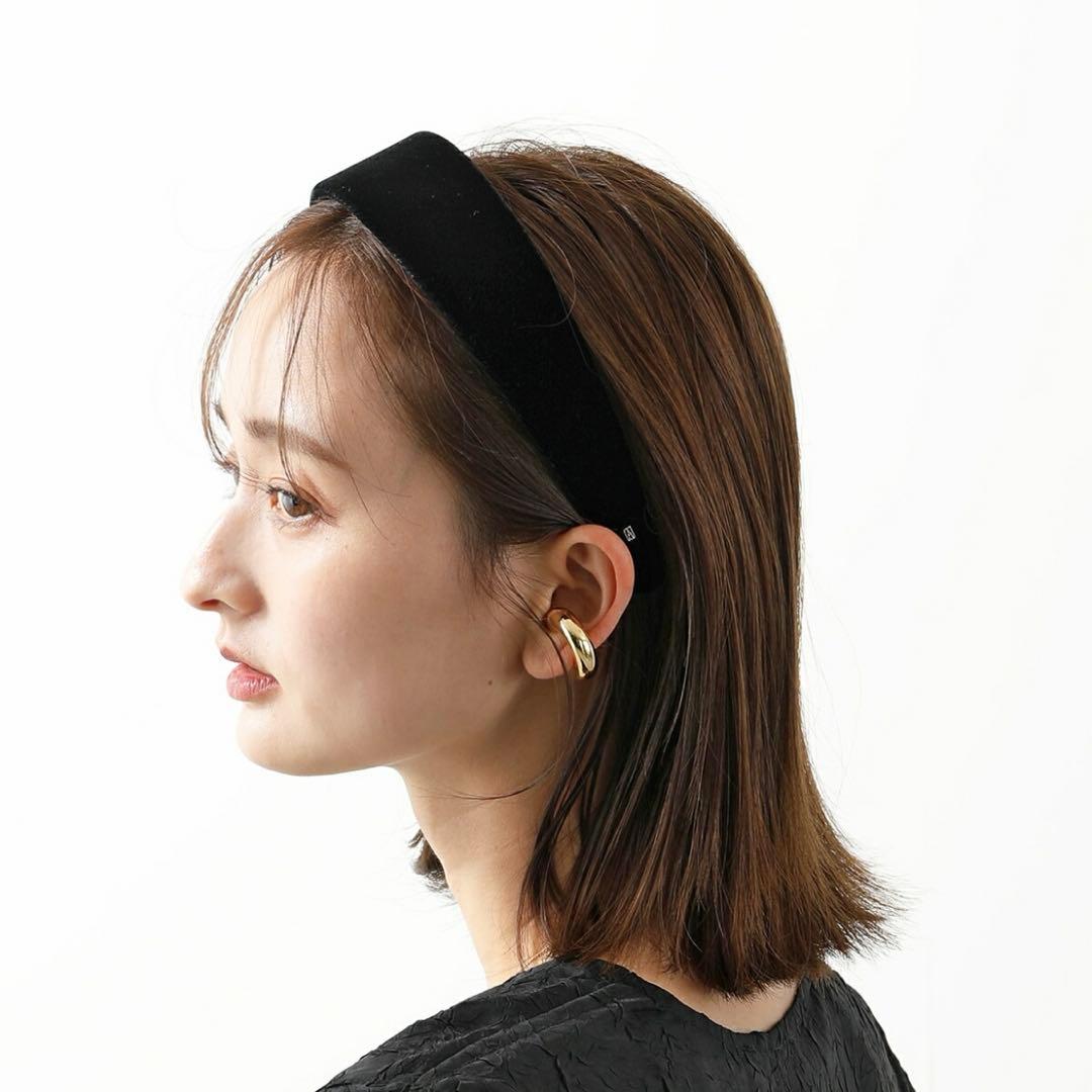 アレクサンドルドゥパリ　ベロアカチューシャ　THB-18554-40 ブラック