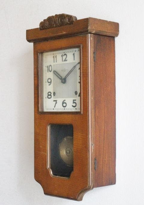 精工舎 SEIKO アールデコ ガラスの振り子 掛け時計 柱時計 アンティーク