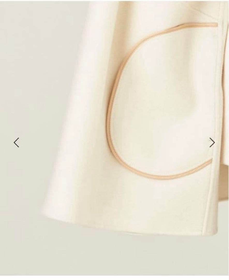 なっちぃ新品・未使用　＜conte＞ ダブルラペル リバーコート