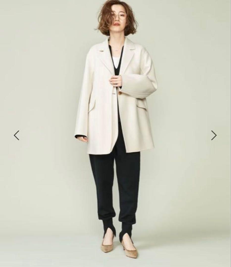 なっちぃ新品・未使用　＜conte＞ ダブルラペル リバーコート