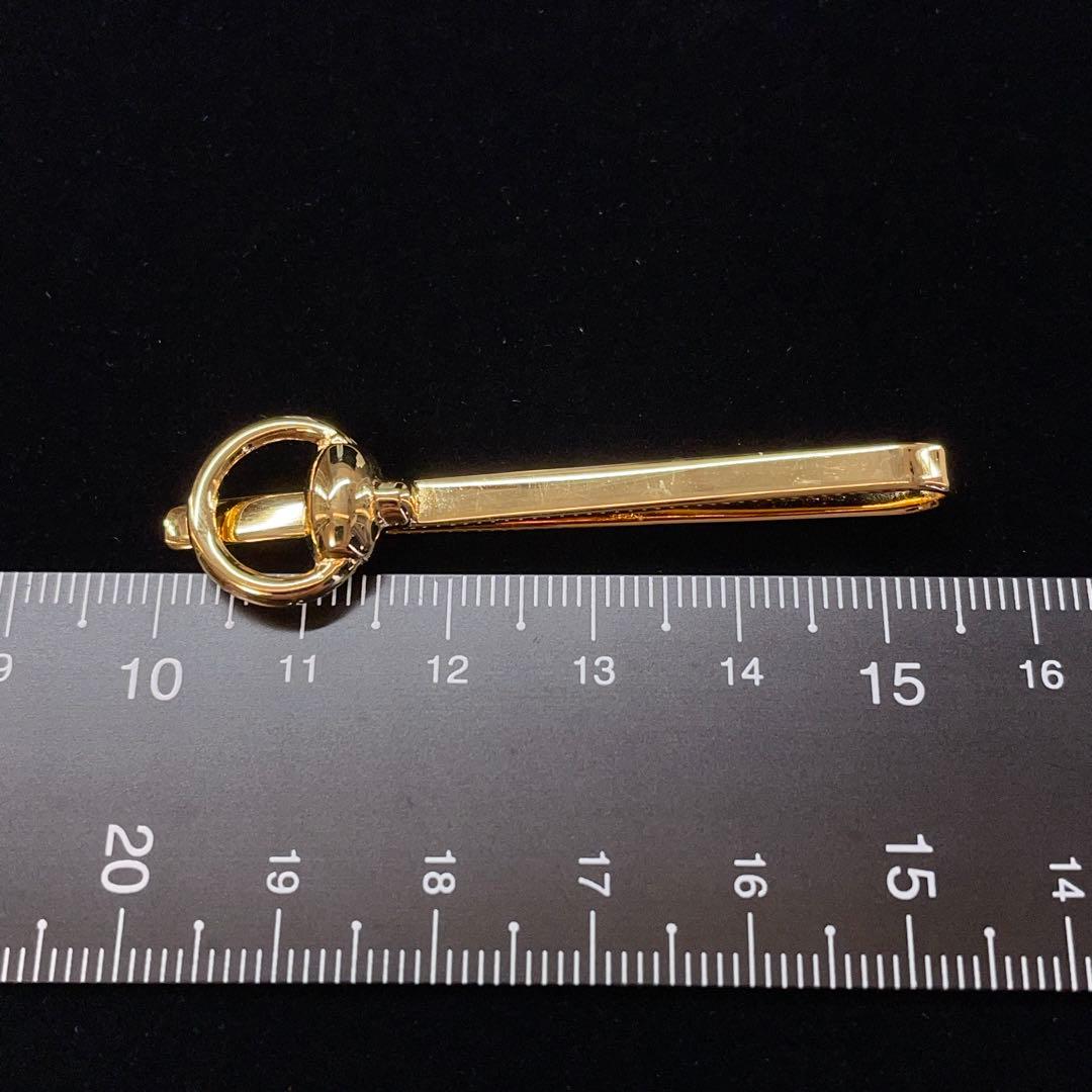 3964 美品 オールドグッチ ヴィンテージ ネクタイピン ゴールドカラー
