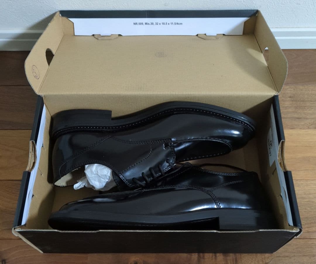 ◆新品◆【HAWKINS】革靴 Uチップ BLACK 本革 26.0cm