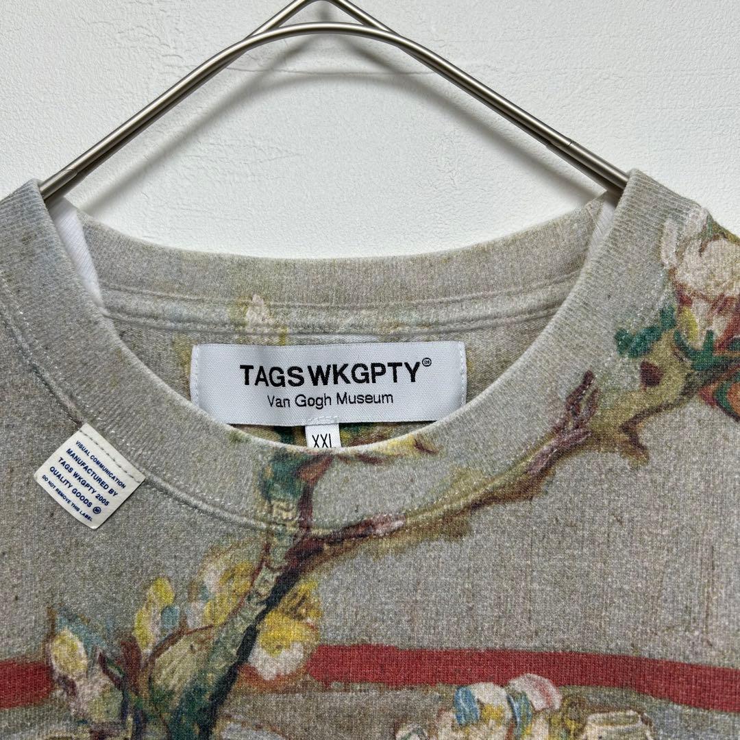 【美品】タグスワーキングパーティ ゴッホ美術館 コラボTシャツ アート 2XL