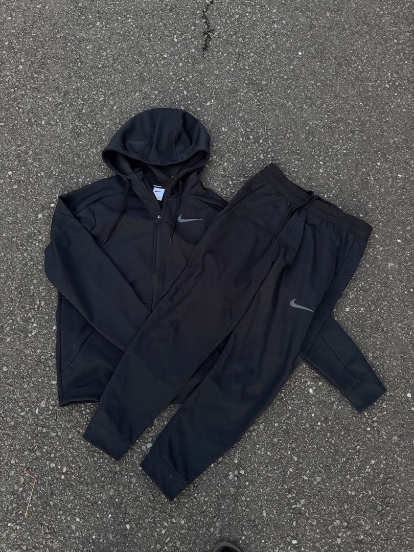 NIKE テックフリース セットアップ ブラック パーカー ジョガーパンツ 上下