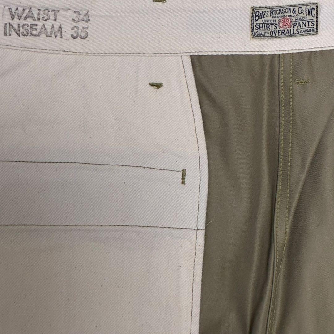 バズリクソンズ　BUZZ RICKSON'S チノパンツ　BR40025A　34