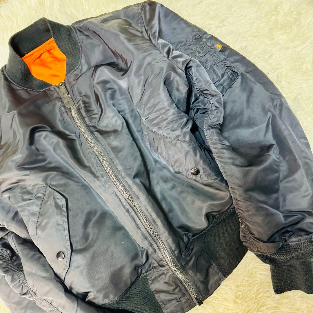 ALPHA アルファMA-1 ミリタリー リバーシブル 大きめ 短丈 y2k