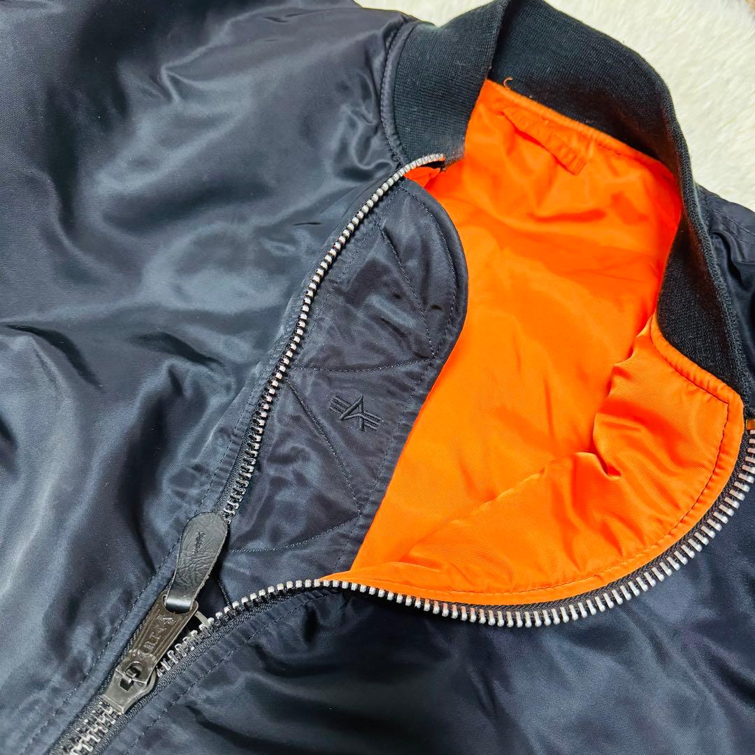 ALPHA アルファMA-1 ミリタリー リバーシブル 大きめ 短丈 y2k