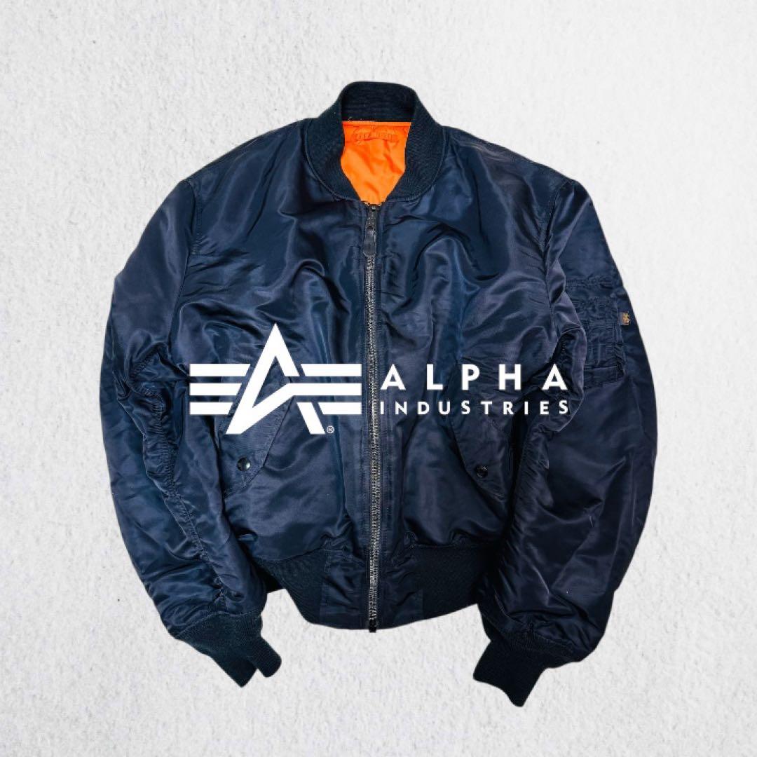 ALPHA アルファMA-1 ミリタリー リバーシブル 大きめ 短丈 y2k