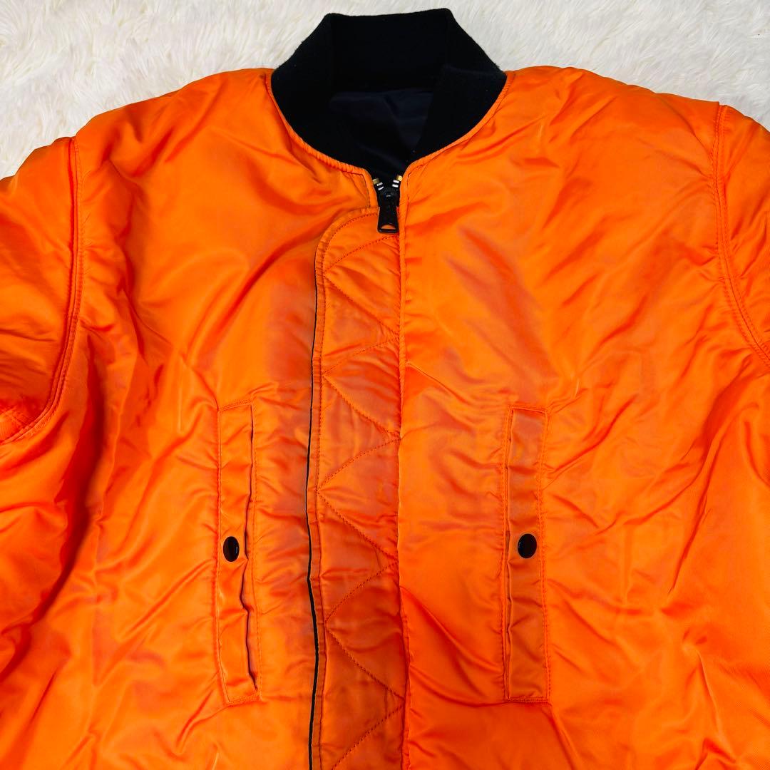 ALPHA アルファMA-1 ミリタリー リバーシブル 大きめ 短丈 y2k