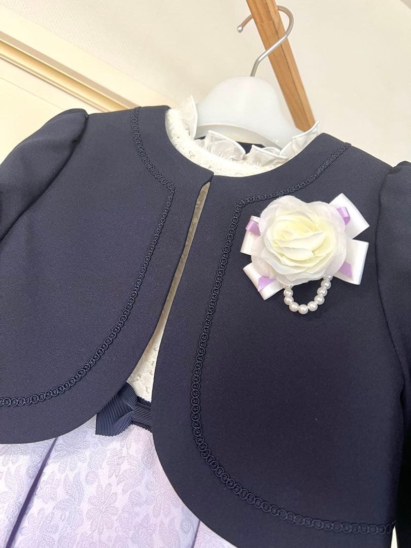 ショパン　120㎝　フォーマルワンピース　フラワージャガードアンサンブル