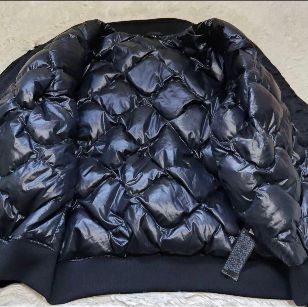 極美品 ユニクロ +J ダウンジャケット MA-1 ブラック XXL