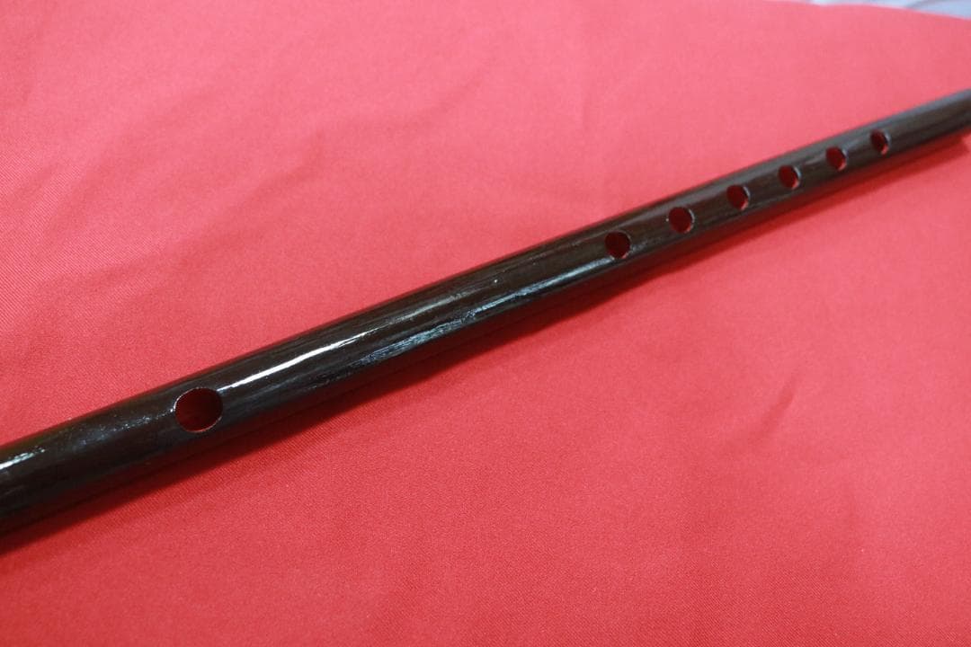 沖縄県産　琉球横笛　竹製（G♯調）音の高さになります。手工品　新品未使用