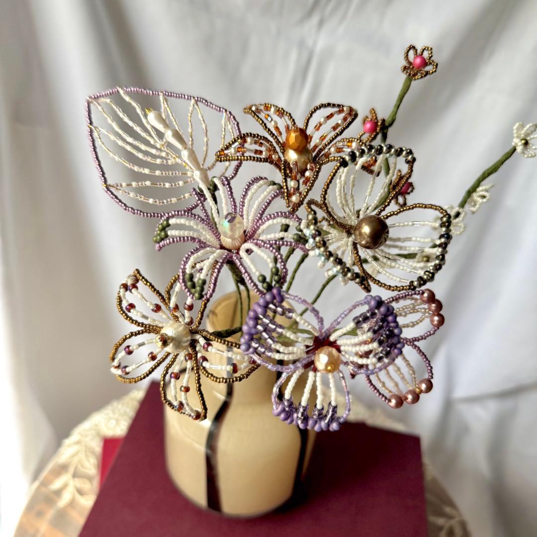 ビーズフラワー　ブーケ