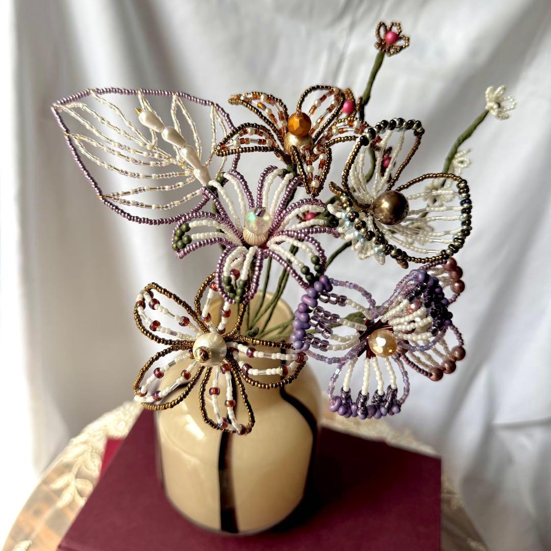 ビーズフラワー　ブーケ